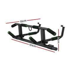 Multi-Grip Pull Up Bar Doorway Chin Up Horizontal Bar Home Gym Workout 101cm Length