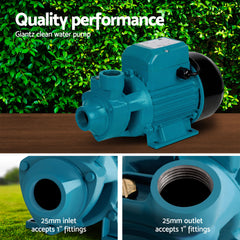 Giantz Peripheral Water Pump Garden Boiler Car Wash Auto Irrigation House QB80
