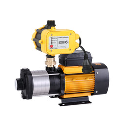 Giantz Garden Water Pump High Pressure 2000W Max 5 Stage Tank Irrigation Transfer Booster Yellow
