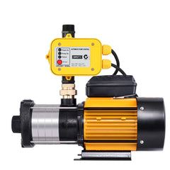 Giantz Garden Water Pump High Pressure 2000W Max 5 Stage Tank Irrigation Transfer Booster Yellow