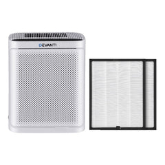 Devanti Air Purifier H12 HEPA Cleaner PM2.5 Display Spare Filter White