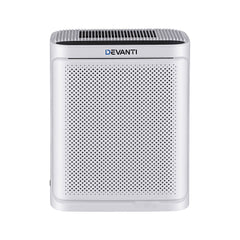 Devanti Air Purifier HEPA Air Cleaner Digital Display Bedroom White