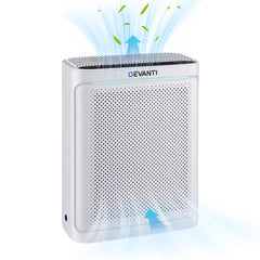 Devanti Air Purifier HEPA Air Cleaner Digital Display Bedroom White
