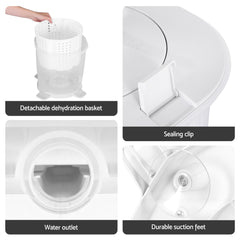 Devanti Portable Washing Machine Manual Spin Dryer Compact for Camping Caravan Apartment