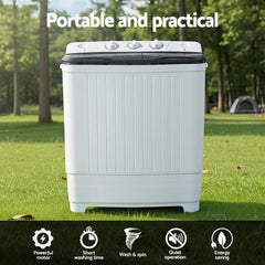 Devanti Portable Washing Machine Twin Tub 4.5KG