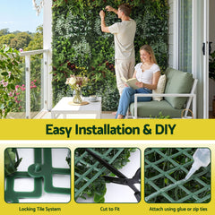 Gardeon Artificial Plant Wall Panels 50X100CM Boxwood Panel Hedge Grass Backdrop Backyard Green Decor