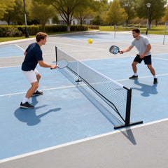 Portable Pickleball Net 6.7m Regulation Size Steady Metal Frame and Standard PE Nets With Carrying Bag Indoor Outdoor Training Versatile Game Net Set