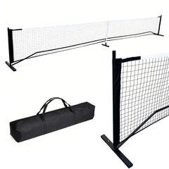 Portable Pickleball Net 6.7m Regulation Size Steady Metal Frame and Standard PE Nets With Carrying Bag Indoor Outdoor Training Versatile Game Net Set