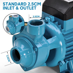750W Water Pump 3300L/H High Pressure with Automatic Pump Controller for Home Garden Car Wash Lawn Irrigation Efficient Water Transfer Max Head 50m