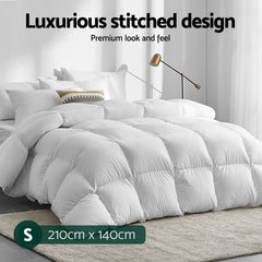 Giselle Bedding 700GSM Duck Down Feather Quilt Duvet Doona Winter Blanket Single