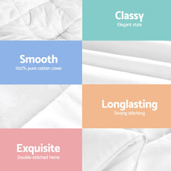 Giselle Bedding 800GSM Goose Down Feather Quilt Winter Blanket Duvet Comforter Double