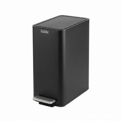 Cefito 15L Pedal Rubbish Bin Slim Carbon Steel Garbage Bin for Home Black