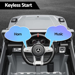 Kids Electric Ride On Car G63 Toy Cars Remote Control Grey