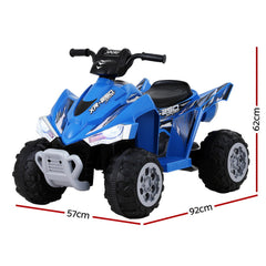 Rigo Kids Ride On Car ATV Quad Motorbike Electric Outdoor Toys 12V Blue