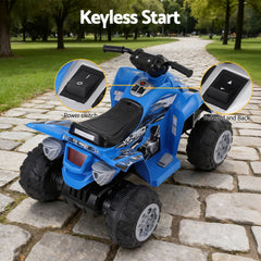 Rigo Kids Ride On Car ATV Quad Motorbike Electric Outdoor Toys 12V Blue