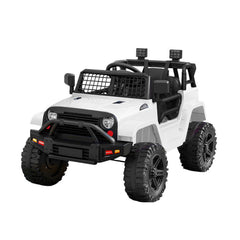 Rigo Kids Electric Ride On Car Jeep Toy Cars Remote 12V White