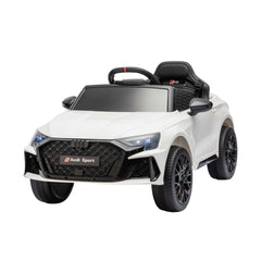 Ride On Car Licensed Audi RS3 Car for Kids 12V Remote Control White