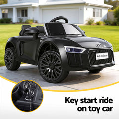 Kids Ride On Car Audi R8 Licensed Sports Electric Toy Cars Black