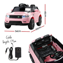 Rigo Ride On Car Kids Electric Ride On Cars SUV Remote 12V Pink