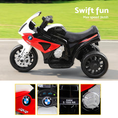 Kids Electric Ride On Car Police Motorcycle Motorbike BMW Licensed S1000RR Red