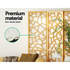 Artiss 8 Panel Room Divider Screen 325x170cm Clover Natural