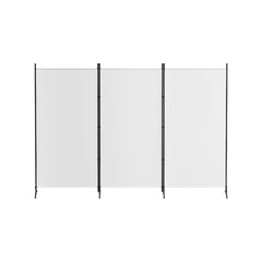 Artiss 3 Panel Room Divider Set of 2 Folding Privacy Screen Fabric Room Separator Partition White
