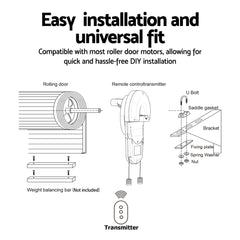 UL-tech Garage Roller Door Opener 800N Motor Auto Safety Reverse 220V