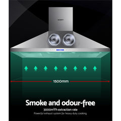 1500mm Range Hood 150cm BBQ Commercial Rangehood