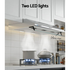 Devanti 900mm Range Hood 90cm Rangehood Stainless Steel