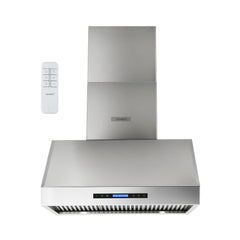 Devanti 900mm Range Hood 3-Speed Fan LED Display Remote Control