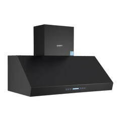 Devanti 1200mm Commercial BBQ Range Hood Dual Motor W/ Remote Control Black