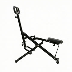 Everfit Foldable Squat Machine Deep Squat Rowing Machine 5 Adjustable Seat Home Gym