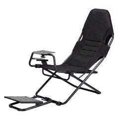 Artiss Steel Foldable Racing Simulator Cockpit Seat Wheel Stand Gear Shifter Mount Black