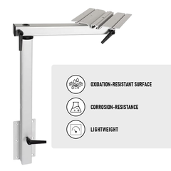 Adjustable RV Table Leg 360° Rotating Support Pedestal Table Leg RV Accessories, Detachable Aluminum Alloy Support Table Pedestal with Stepless Knob