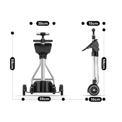 2-in-1 Kids Ride On Luggage Carry On Rolling Luggage Detachable Stroller With Guardrail Kids Passenger Suitcase For Airport and Family Travel Max Load 65kg