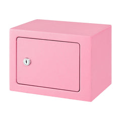 UL-Tech 6.5L Small Safe Box with Key Lock for Cash Mini Home Security Safe Pink