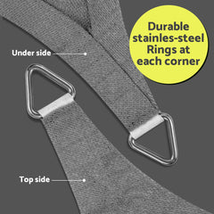 Instahut Sun Shade Sail Cloth 98% UV Block Outdoor Canopy Rectangle 2X5M Grey