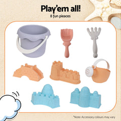 Keezi Kids Sandpit Set Beach Toys Sand Box Outdoor Backyard Play Area