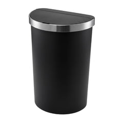 Devanti 50L Sensor Bin D-Shape Trash Can Kitchen Smart Rubbish Bin Black