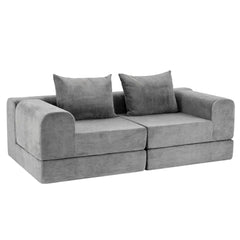 Artiss 5-in-1 Convertible Sofa Bed Floor Mattress Modular Boneless Curved Couch