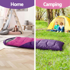 Weisshorn Sleeping Bag Set of 2 Kids Single 172cm Thermal Camping Hiking