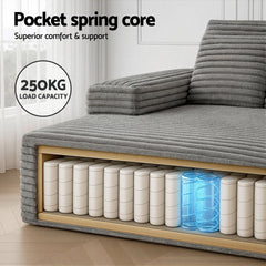 Artiss Sofa Bed Lounge Chair Recliner Couch Reading Chairs Sleeper Cloud Sofas