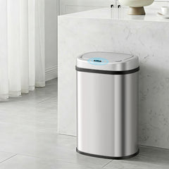 Devanti 50L Sensor Bin Motion Rubbish Automatic Silver