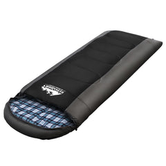 Weisshorn Sleeping Bag Single Thermal Camping Hiking Tent Black -20°C