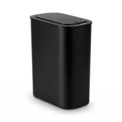 Devanti Automatic Trash Bin with Lid 21L Motion Sensor Kitchen Bin Touchless Garbage Can Modern Black Plastic Slim Rubbish Bin with Liner Holder for Kitchen, Home, Office