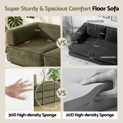 Artiss Convertible Folding Sofa Bed Green