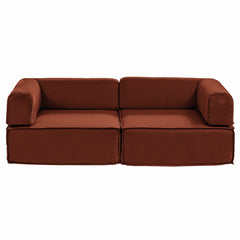 Artiss Convertible Folding Sofa Bed Orange