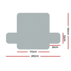 Artiss Sofa Cover Couch Covers 3 Seater Easy to Clean Grey