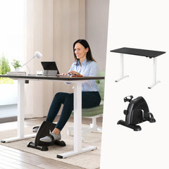 140cm Artiss Electric Standing Desk with Mini Pedal Exercise Bike Home Office