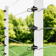 Giantz Electric Fence Insulators 200pcs Pinlock Black